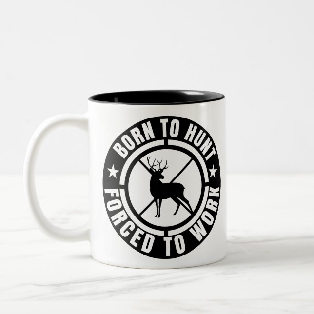 som föds för jakt som tvingas arbeta Två-Tonad mugg (Vänster)