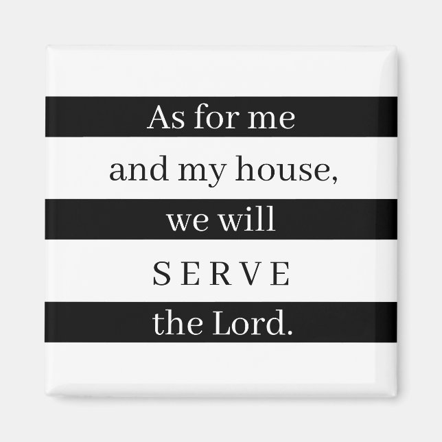 Som för mig och mitt hus magnet (Framsidan)