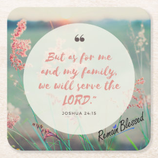 Som för mig och mitt hus underlägg papper kvadrat