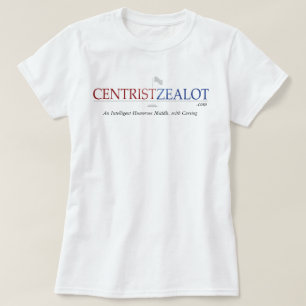Som för mittenpolitik trosivrare - damutslagsplat t shirt