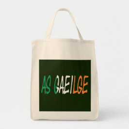 Som Gaeilge övertäckte den irländska Flagga gtcnt Tygkasse