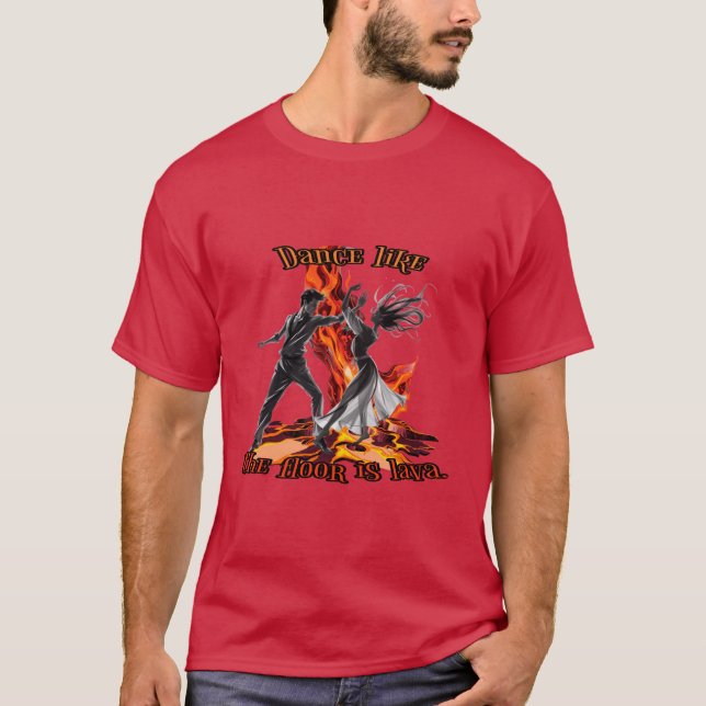 Som golv är lava. t shirt (Framsida)