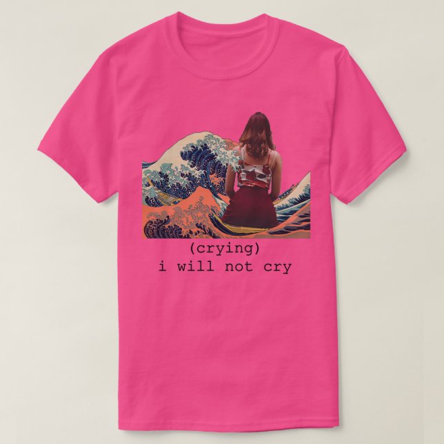 som gråter i gråter inte t shirt (Design framsida)