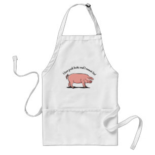 "Som Gris-knut..." Apron med Gris. Förkläde