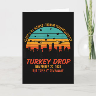 Som Gud är mitt vittne Turkiet Fall - Retro Tacksg Kort