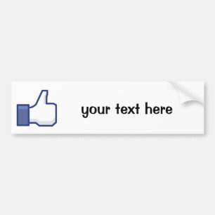 Som hand - FB-tummen upp Bildekal