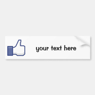 Som hand - FB-tummen upp Bildekal