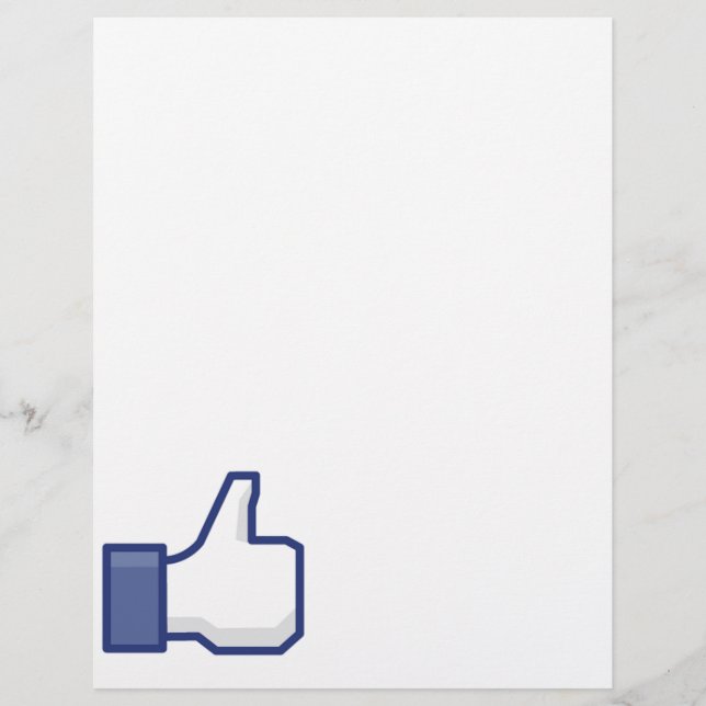 Som hand - FB-tummen upp Reklamblad (Framsidan)