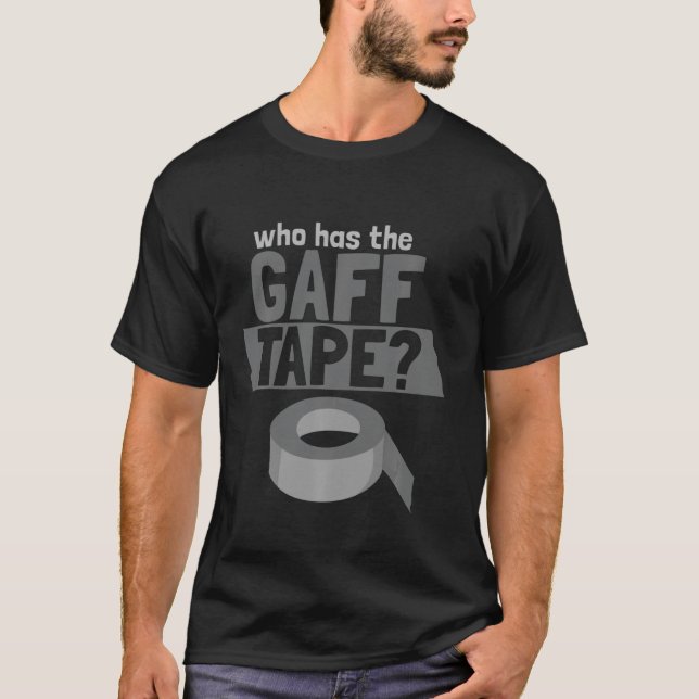 som har teatern från Gaff Tape Broadway Musical T Shirt (Framsida)