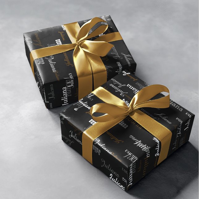 som heter din egen namn. anpassningsbar presentpapper (Skapare uppladdad)