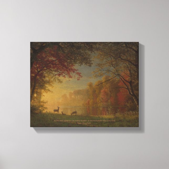 "Som Hjort Pant for Vatten" Art Canvastryck (Framsida)