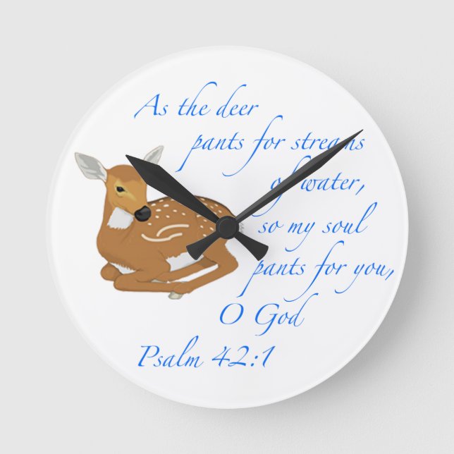 Som hjorten tar tid på rund klocka (Framsida)