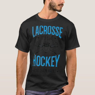 Som Hockey men med Bollar Lacrosse Player T Shirt