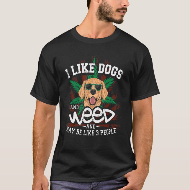 Som Hundar och Ogräs och kanske tre Ogräs-fonter G T Shirt (Framsida)