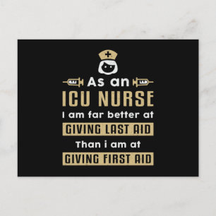 Som ICU Nurse Medicine Akut Ambulance Funny Vykort