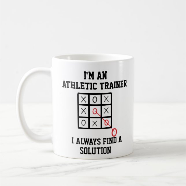 Som idrottstränare hittar jag alltid en lösning  kaffemugg (Vänster)