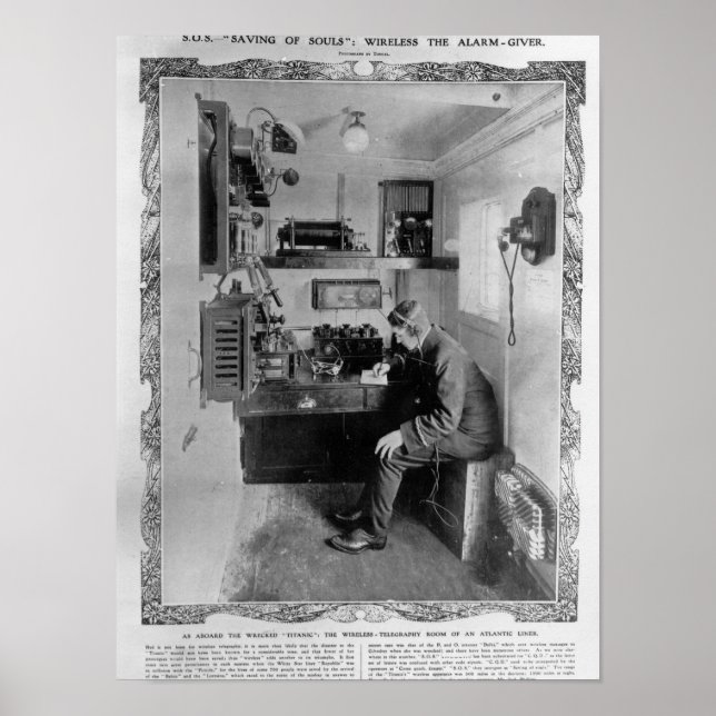 Som innanför den förstörda "Titanic" Poster (Framsidan)