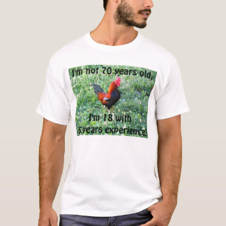 "Som inte gammal" tuppskjorta T-shirt