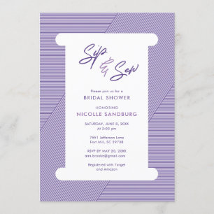 Söm Invitation Inbjudningar