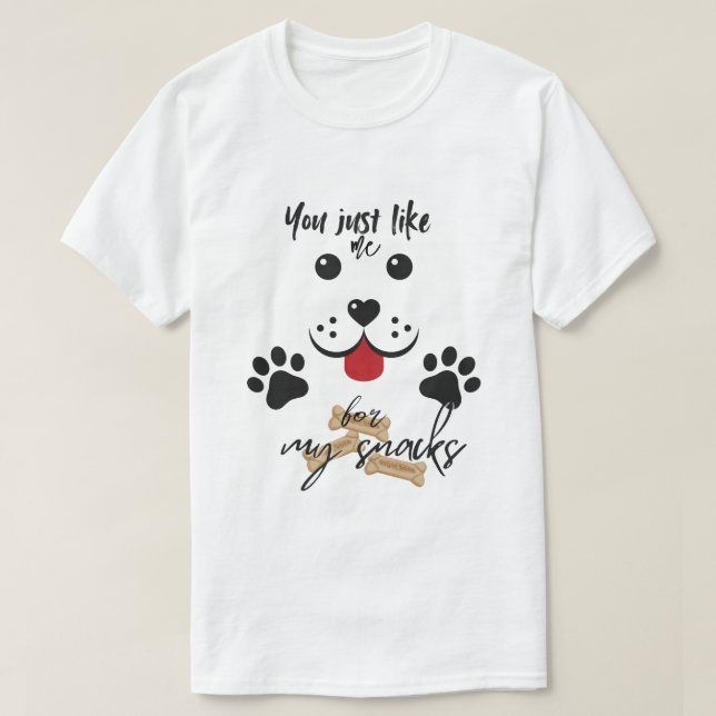 Som jag för mina Snacks T Shirt (Design framsida)