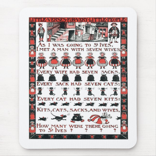 Som jag gick till St Ives Musmatta (Framsidan)