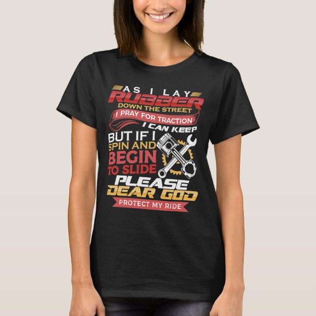 Som jag Ljugit bort Gumber Bikerna Kärlek Tävla T Shirt (Framsida)