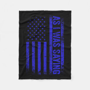 Som jag sa en fantastisk trump 2024 American Flagg Fleecefilt