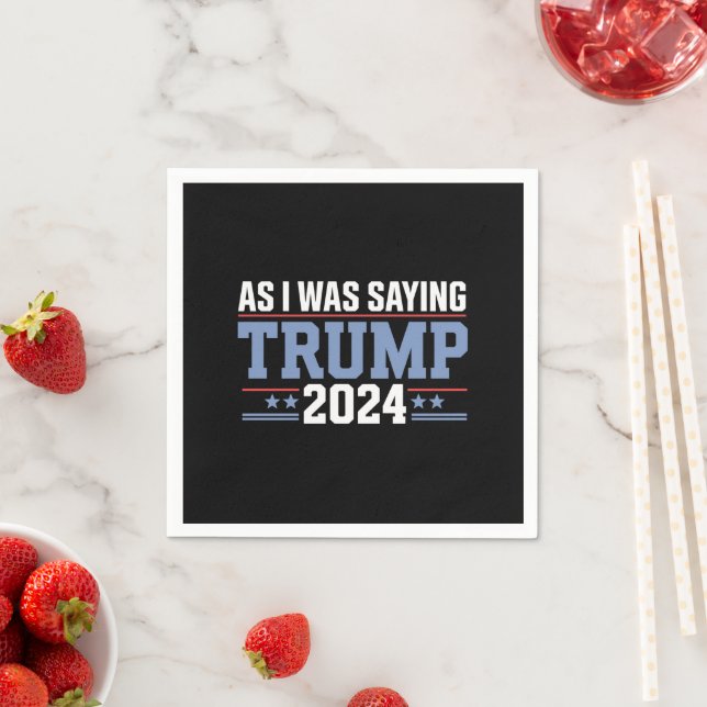 Som jag sa i valet 2024 pappersservett (Insitu)