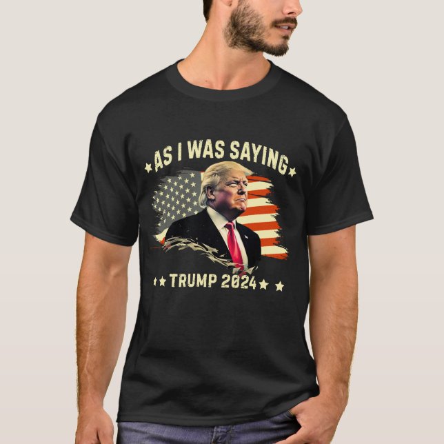 SOM JAG SADE TRUMP 2024 T SHIRT (Framsida)