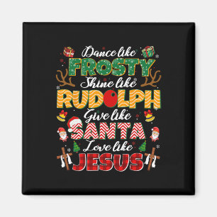 Som Jesus jultomte Christian Religiösa Xma Magnet