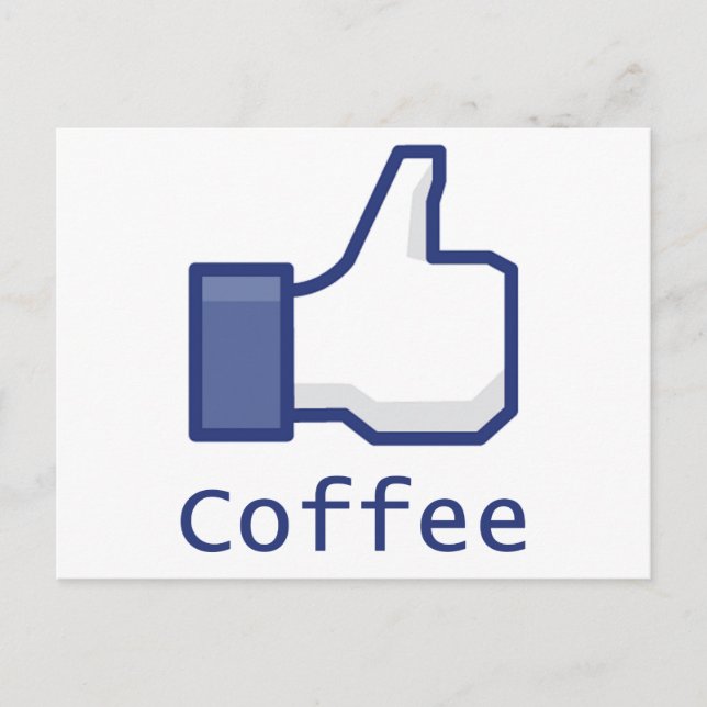 Som kaffe vykort (Framsida)