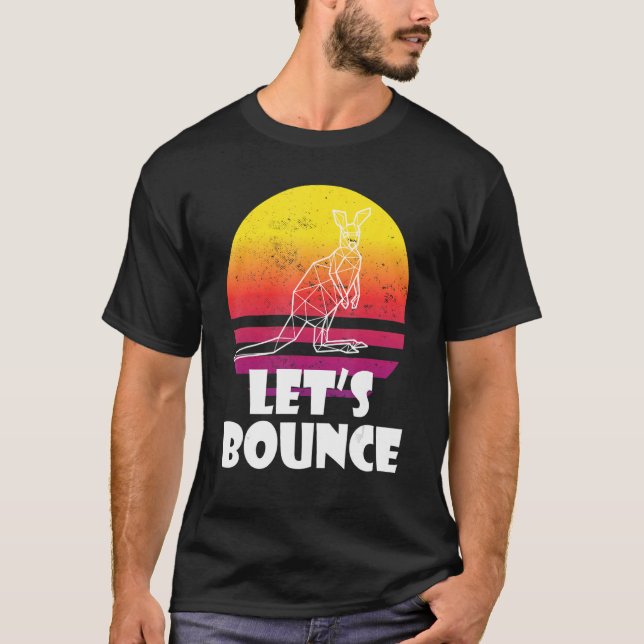Som Kangaroos Australien Marsupials Kangar T Shirt (Framsida)