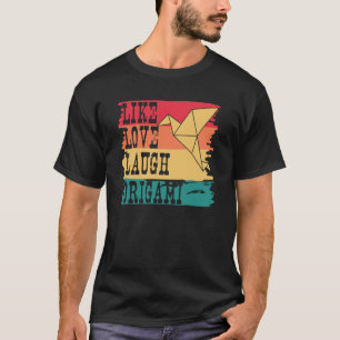 Som Kärlek Laugh Origami Master Japansk Papper Hob T Shirt