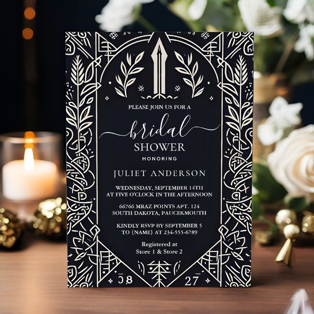 Som keltisk nordisk Roligt Möhippa för medeltida R Inbjudningar (Skapare uppladdad)