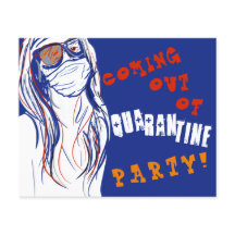 som kommer ut ur karantänen party