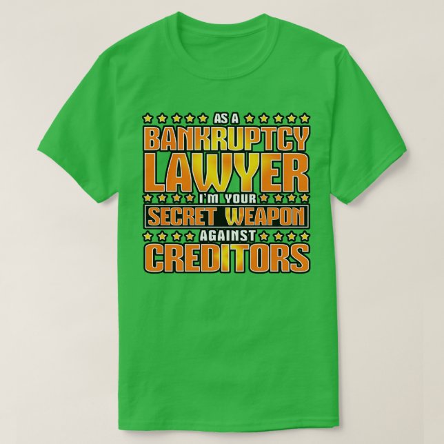 Som konkursadvokat t shirt (Design framsida)