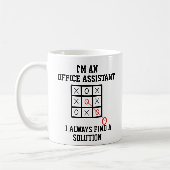 Som Kontorsassistent Hitta Jag Alltid En Lösning Kaffemugg (Vänster)
