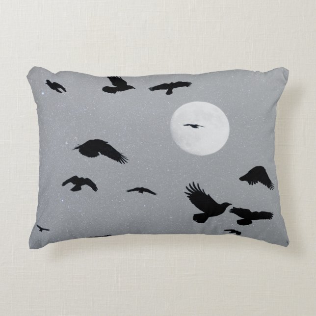 Som Kråkorna flyger Prydnadskudde (Framsidan)