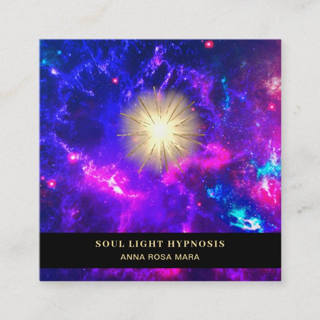 *~* som läker galaxen för stjärna för universum fyrkantigt visitkort (Framsida)
