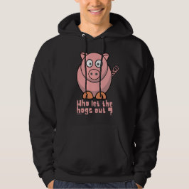 SOM LÅT HUNGERNA UT Lustiga gris pun Hoodie