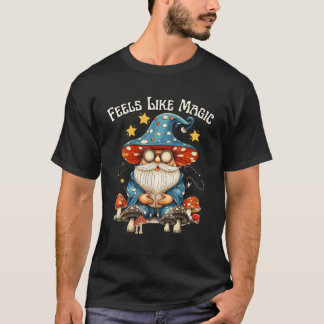 Som magisk trollkarl Gnome Fantasy Whimsical Encha T Shirt