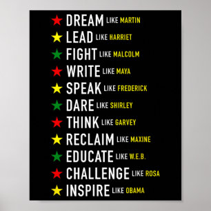Som Martin Lead som Harriet Black History Month Poster
