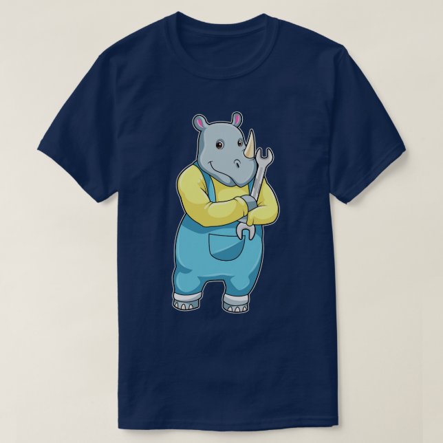 som Mechanic med Wrench T Shirt (Design framsida)