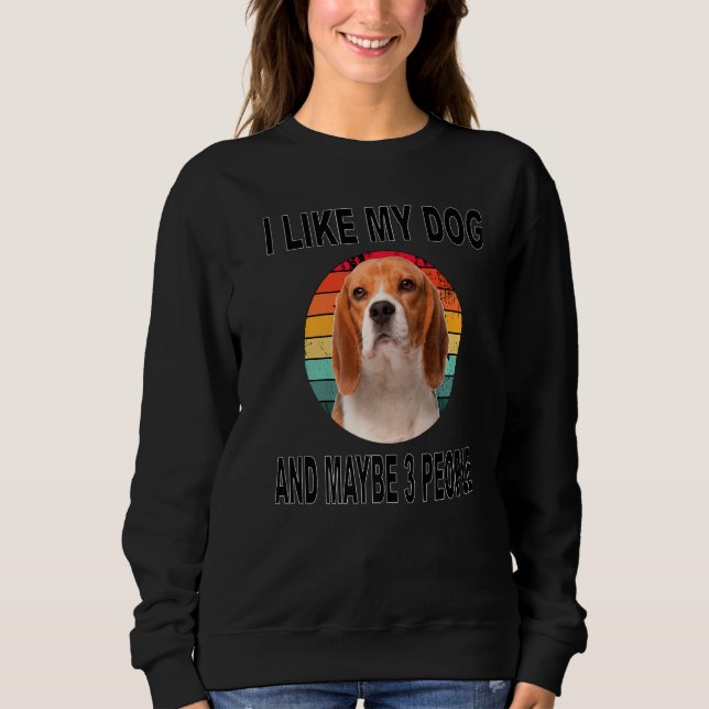 Som min Beagle och kanske 3 personer T Shirt (Framsida)