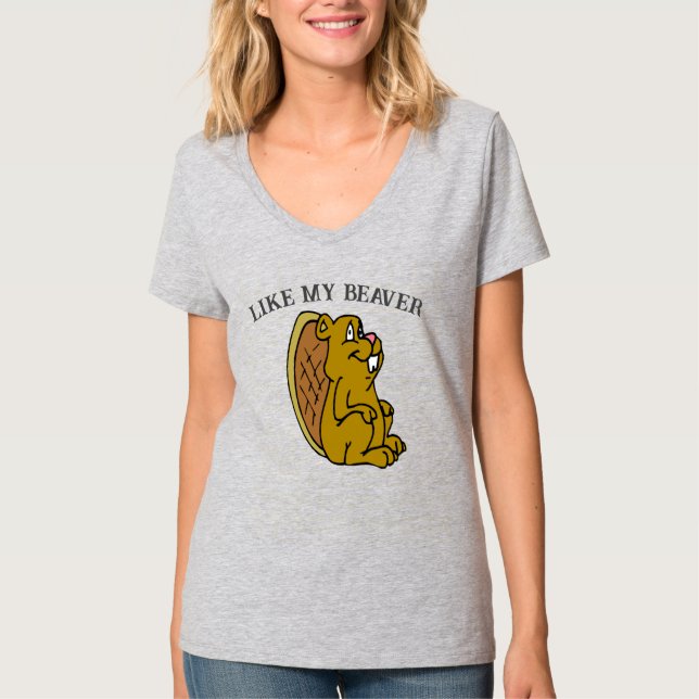 Som min Beaver, T-Shirt (Framsida)