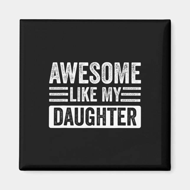 Som min dotter-dag.. magnet (Framsidan)