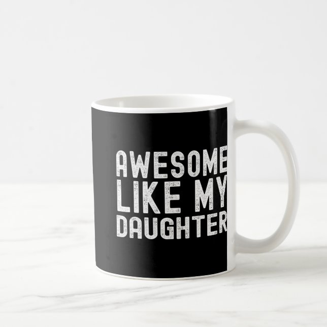 Som Min Dotter Roliga Mors Fars Dag Pappa Mamma Kaffemugg (Höger)