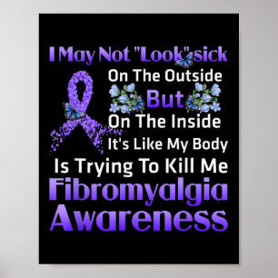 Som min kropp försöker Döda mig Fibromyalgi Poster