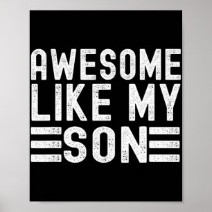 Som min son Roliga mors dag pappas dag pappa mamma Poster
