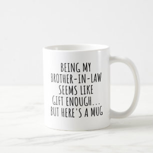 Som min svärbror, gåva från Bride, födelsedagen Kaffemugg